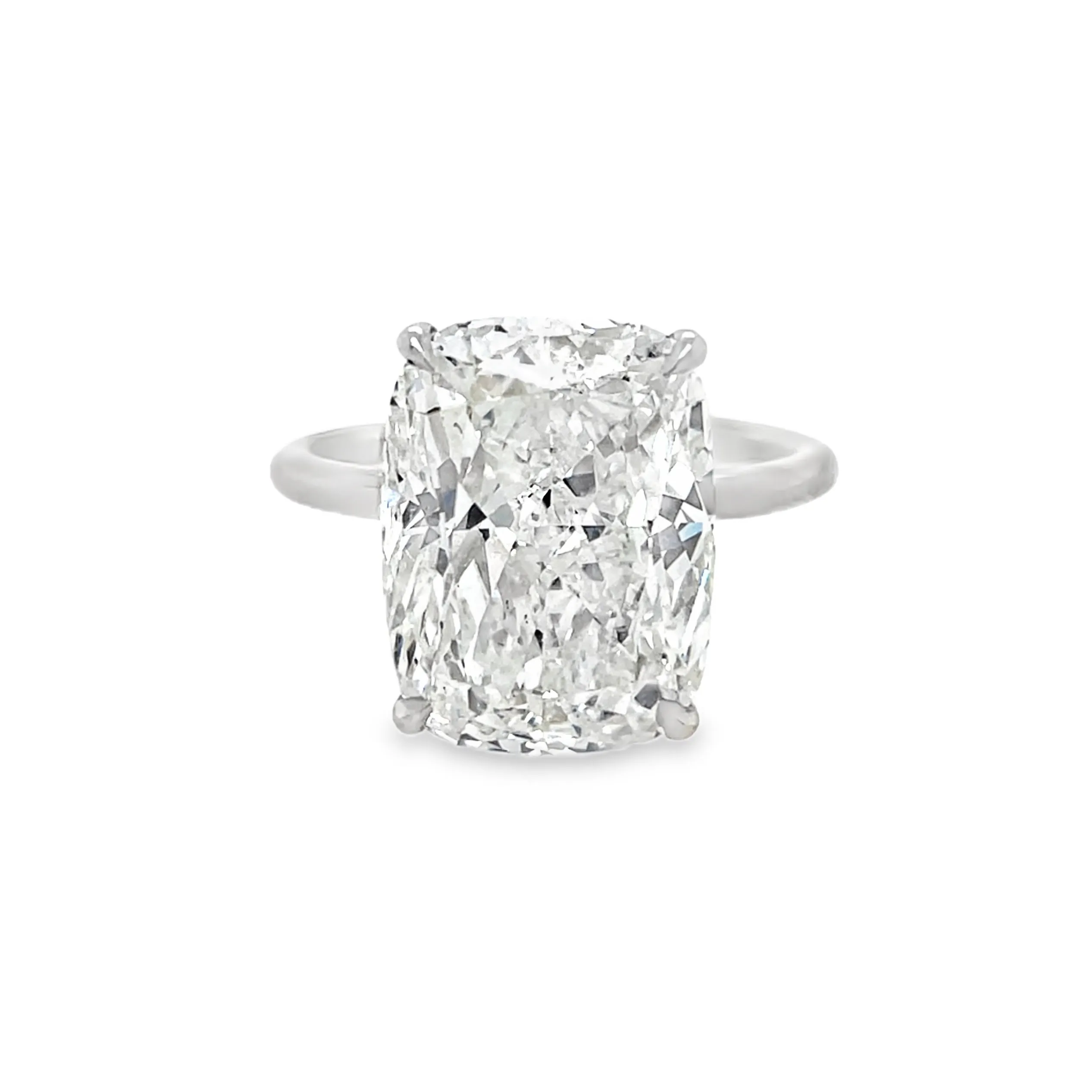 10.03CT Cushion Cut Diamond Solitaire Ring