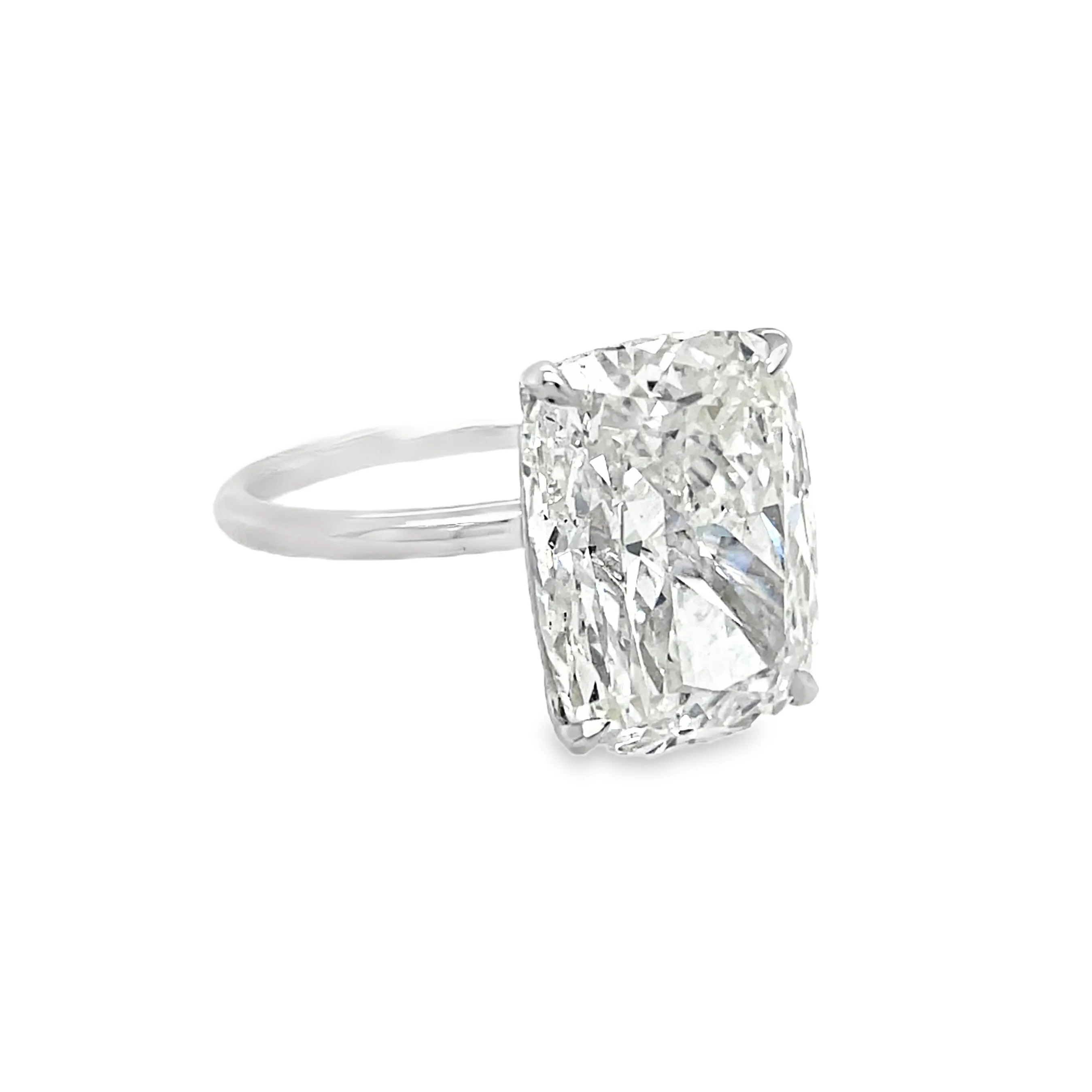 10.03CT Cushion Cut Diamond Solitaire Ring