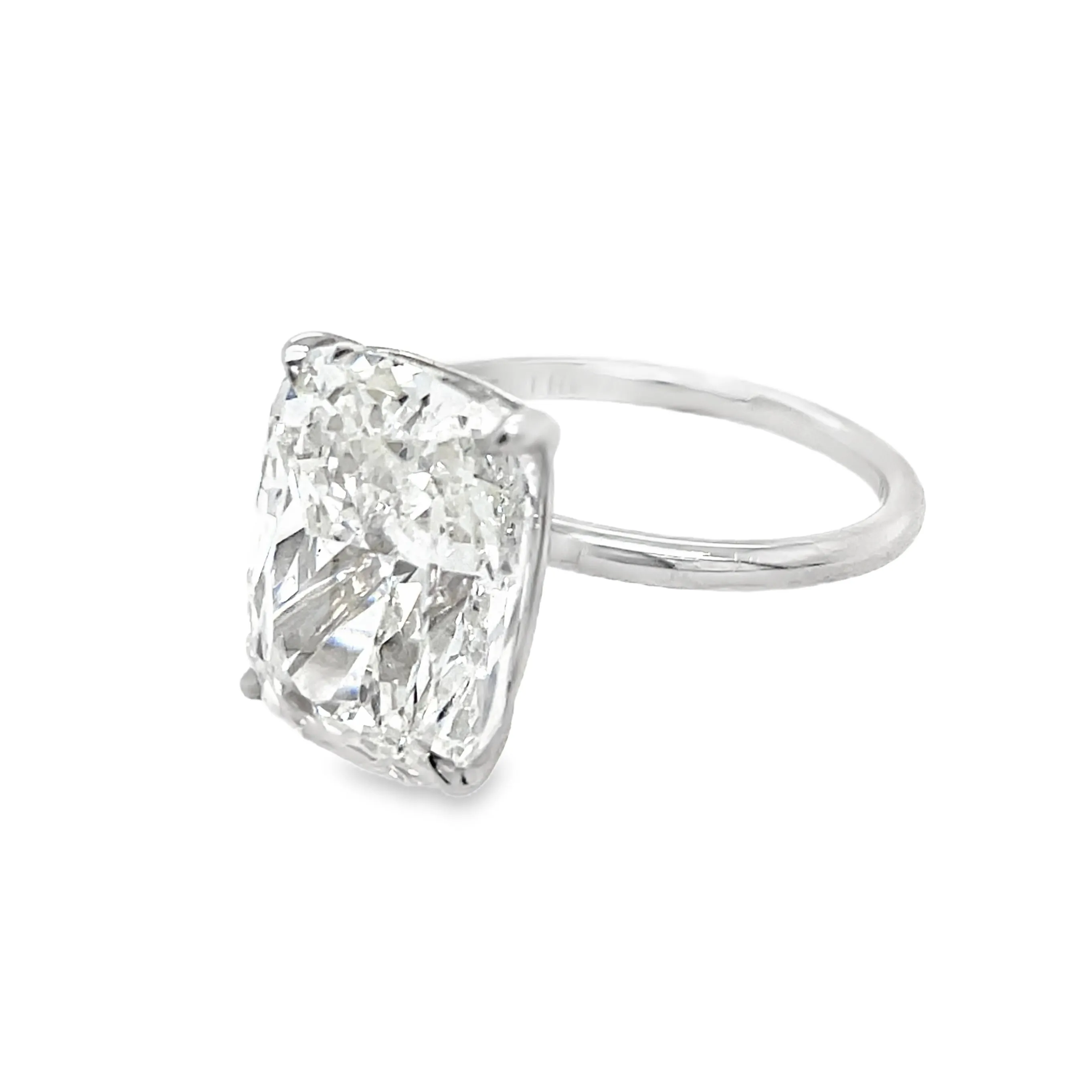 10.03CT Cushion Cut Diamond Solitaire Ring