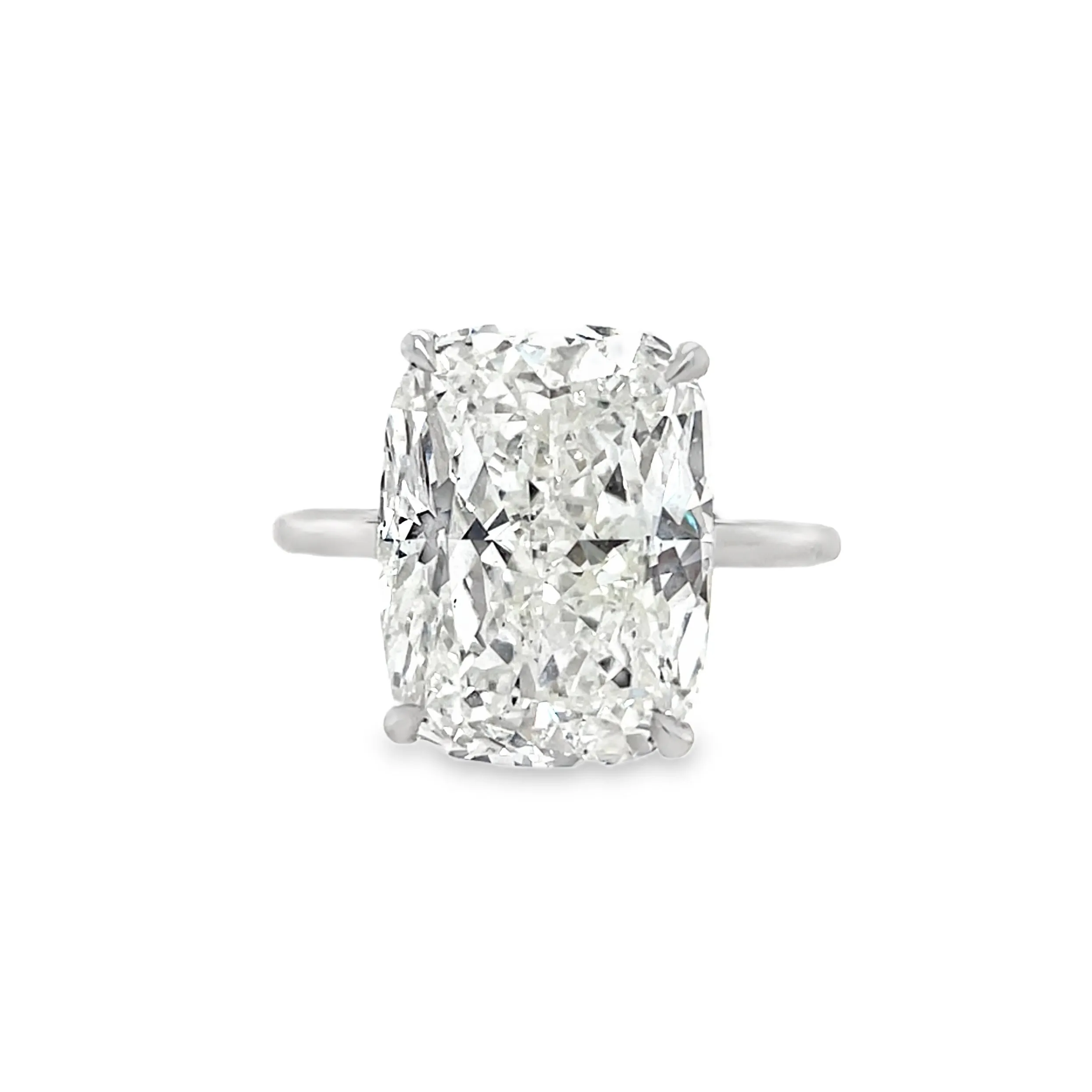 10.03CT Cushion Cut Diamond Solitaire Ring