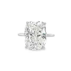 10.03CT Cushion Cut Diamond Solitaire Ring