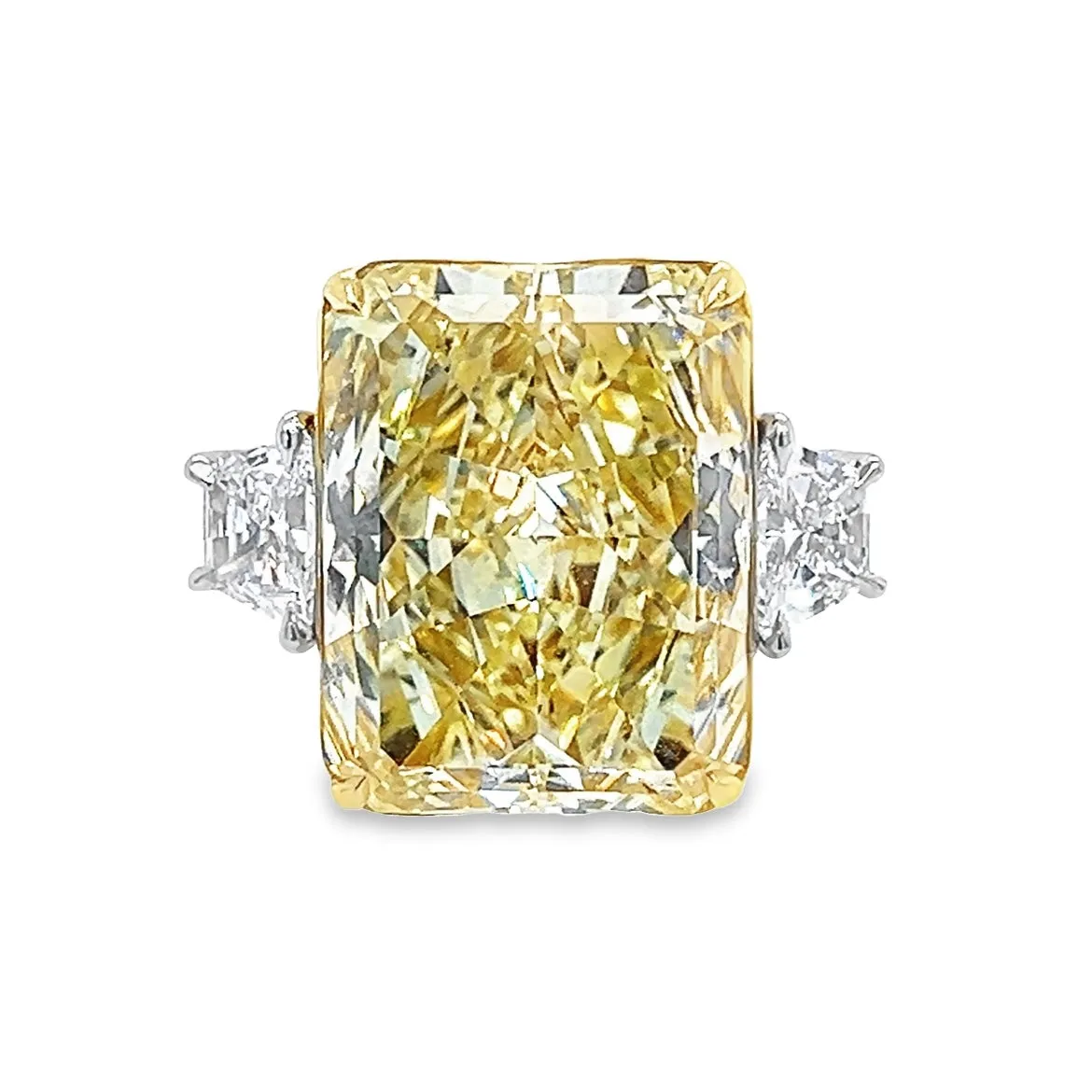 15CT Fancy Yellow Diamond Ring