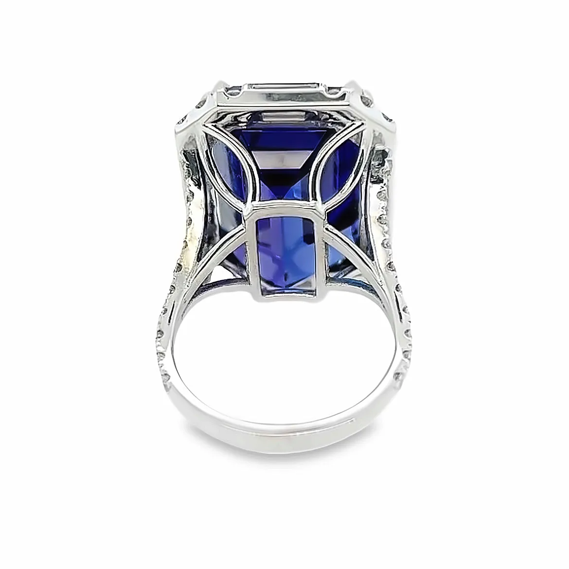 27.02CT Tanzanite and Diamond Ring