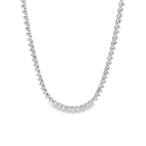 27.60CT 3-Prong Diamond Opera Necklace