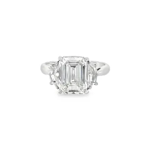 3.01CT Emerald Cut Diamond Ring