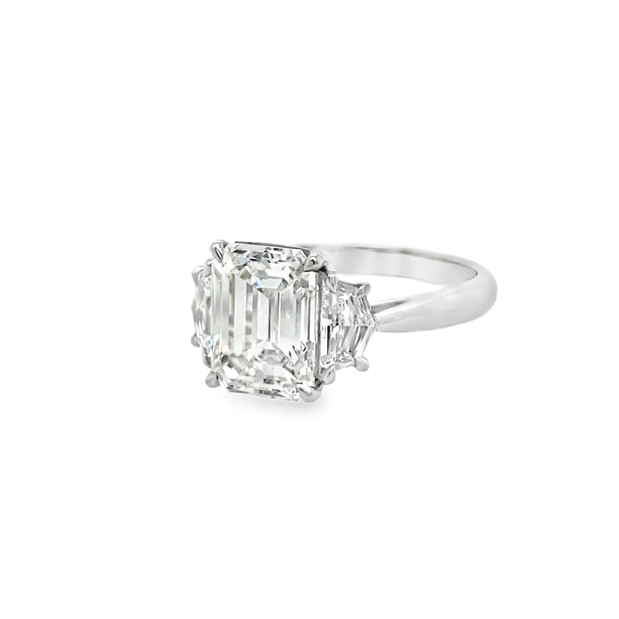 3.01CT Emerald Cut Diamond Ring