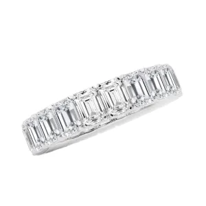6.98CT Emerald Eternity Ring