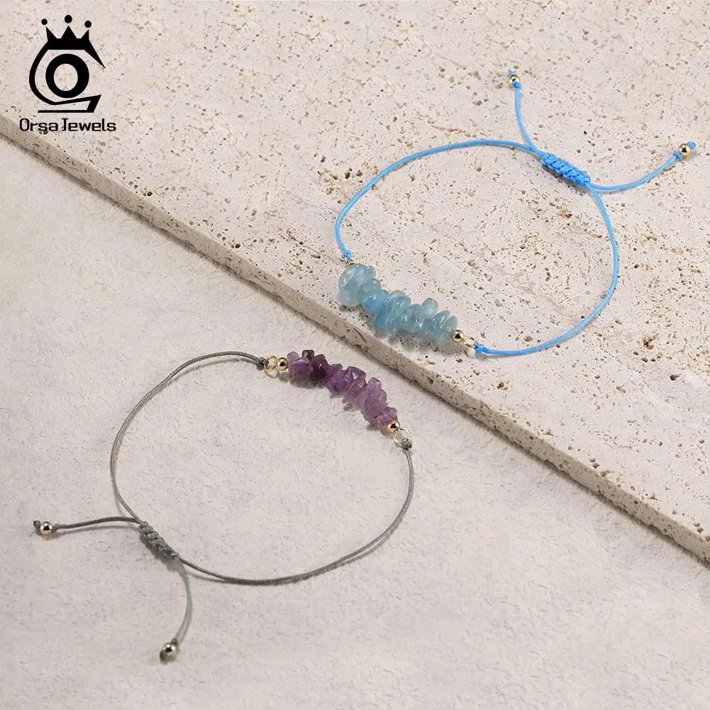 925 Sterling Silver Natural Gemstones Bracelet for Women