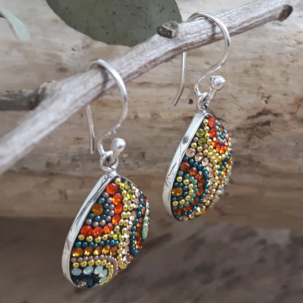 Allegra California Dream Teardrop Drop Earrings