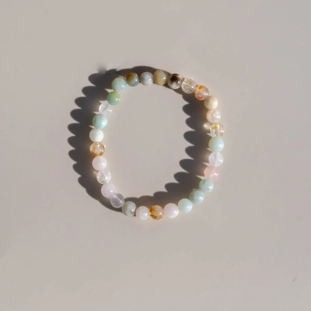 Amazonite, Rose Quartz, Citrine Bracelet  | Hope   Harmony