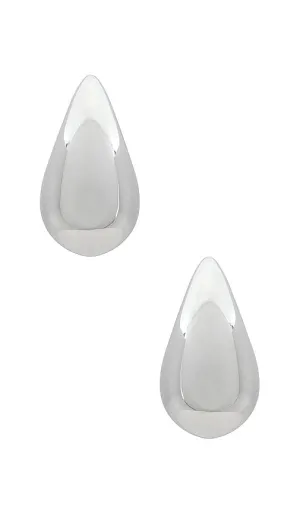 Amber Sceats Lila Earrings in Metallic Silver