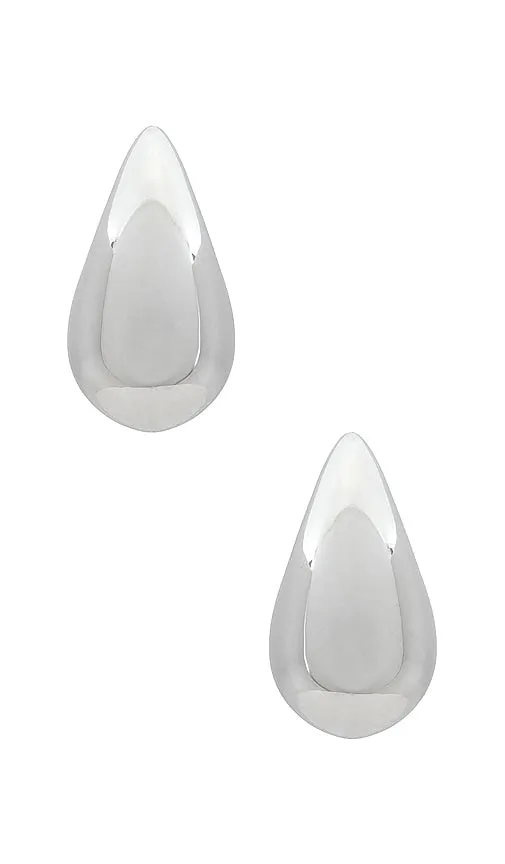 Amber Sceats Lila Earrings in Metallic Silver