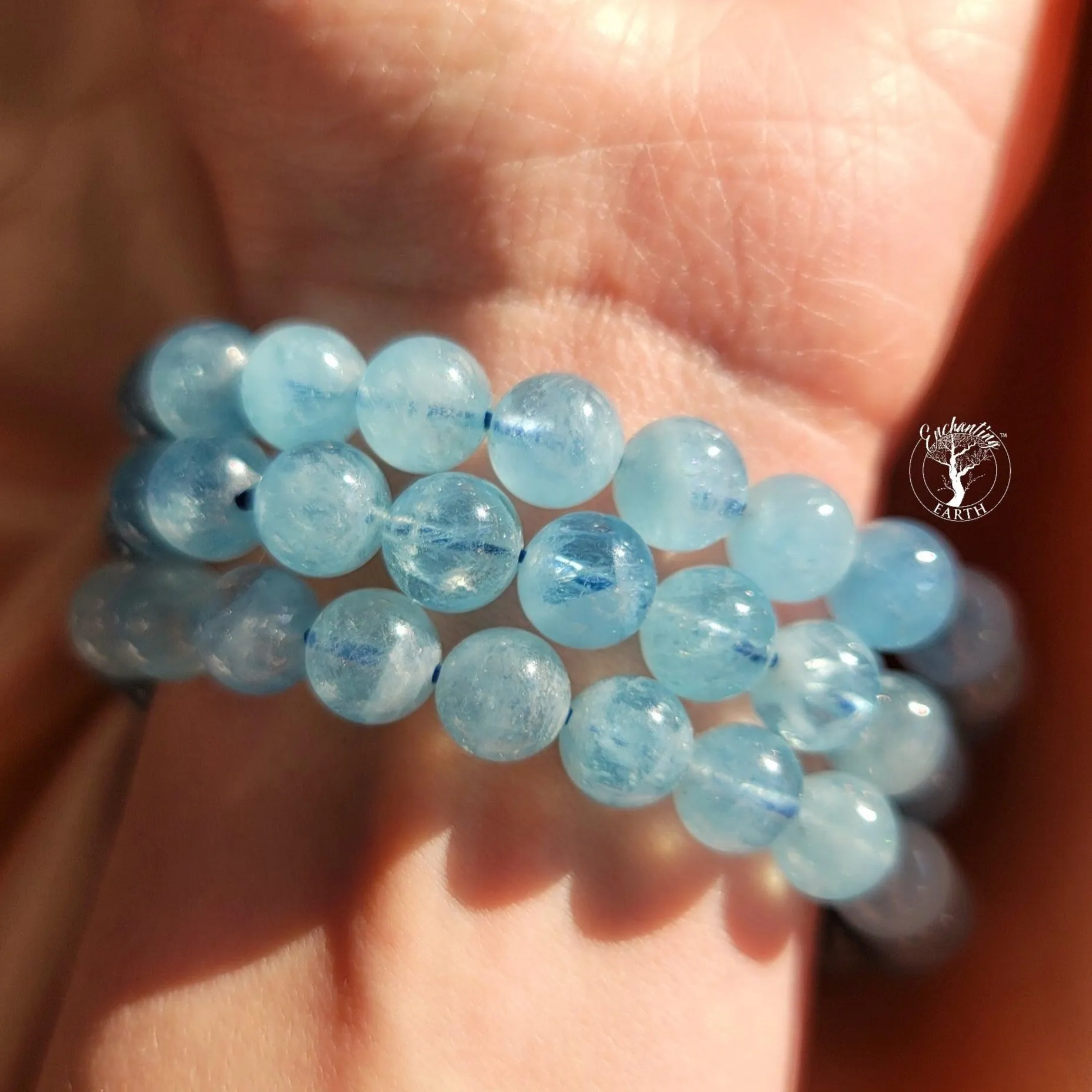 Aquamarine Bracelet (AAA Grade) for Calm Communication