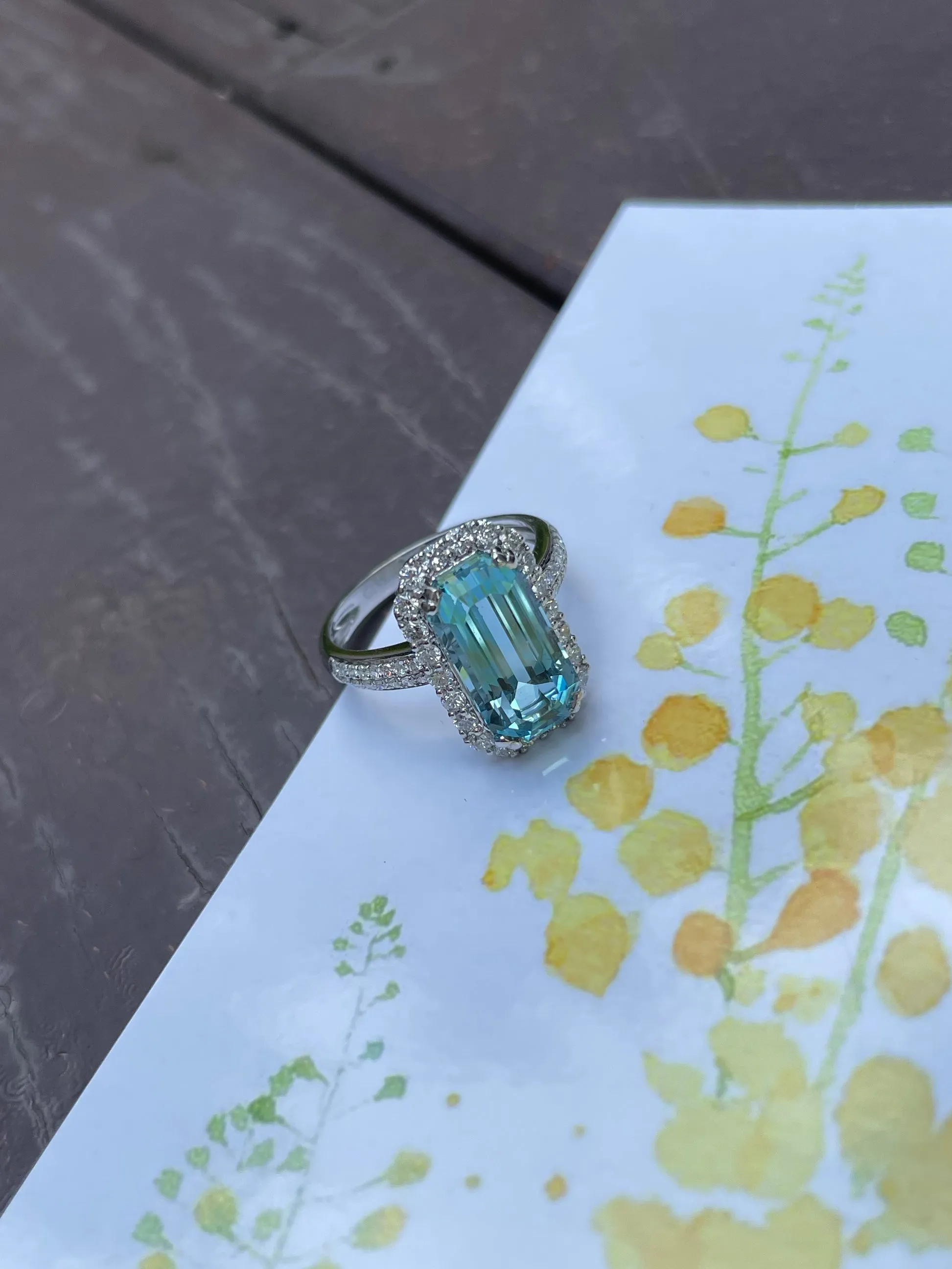 Aquamarine Ring - 3.7CT (NJR026)