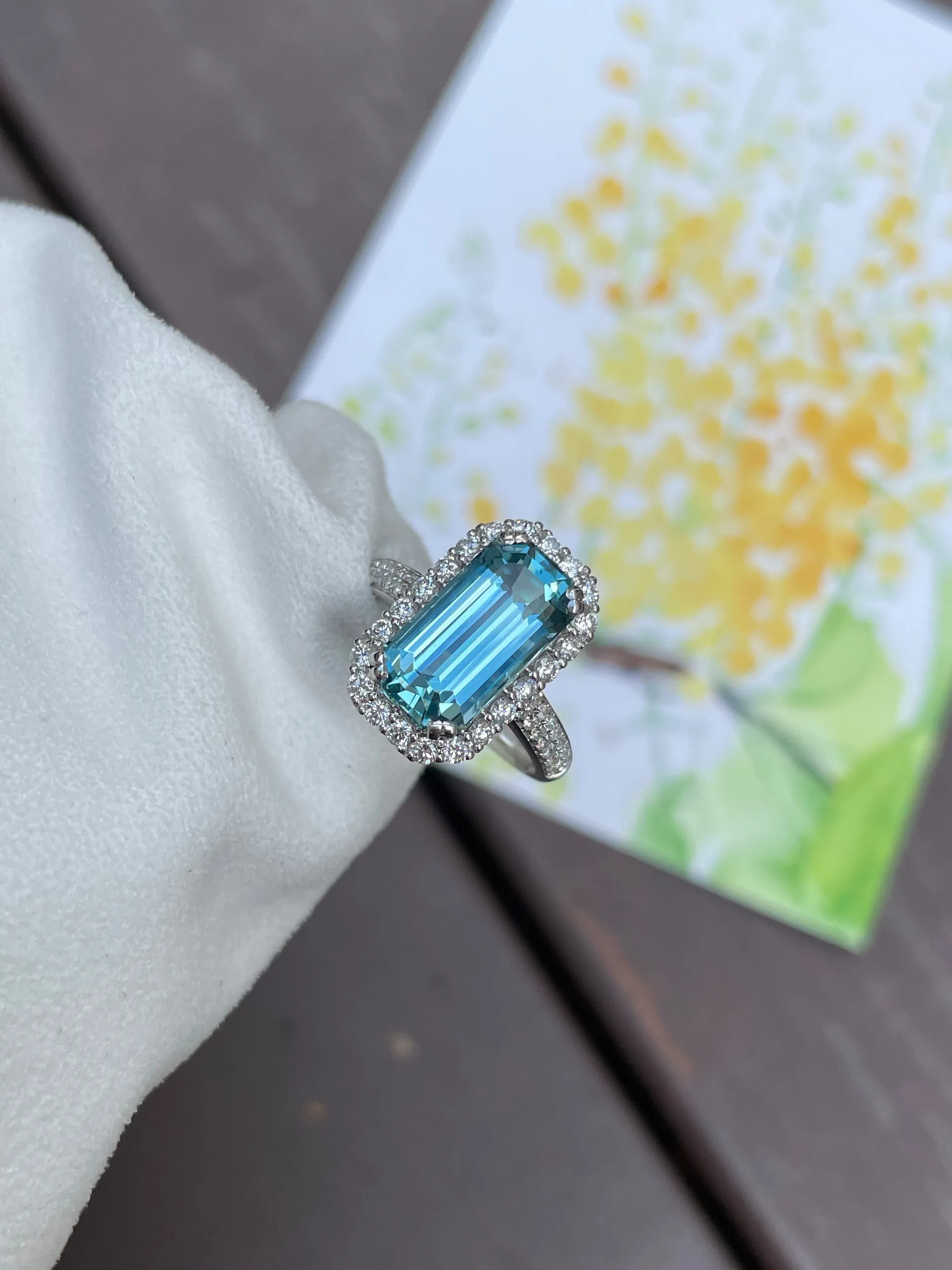 Aquamarine Ring - 3.7CT (NJR026)