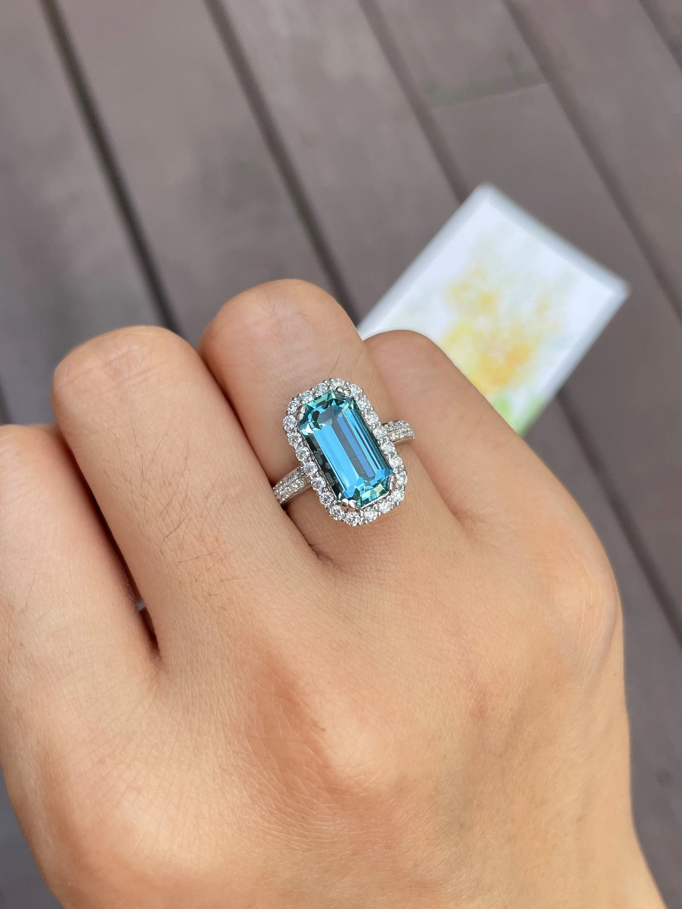 Aquamarine Ring - 3.7CT (NJR026)
