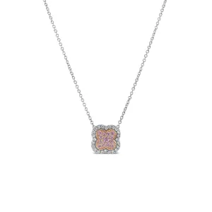 Argyle Azalea Halo Necklace