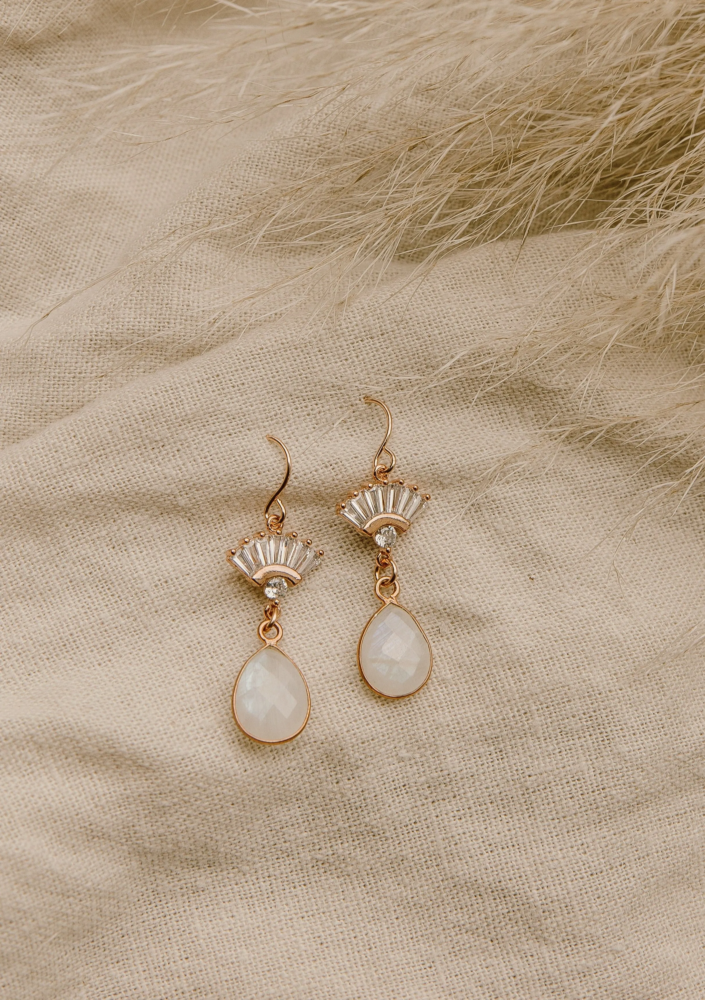 Aria Moonstone Earrings