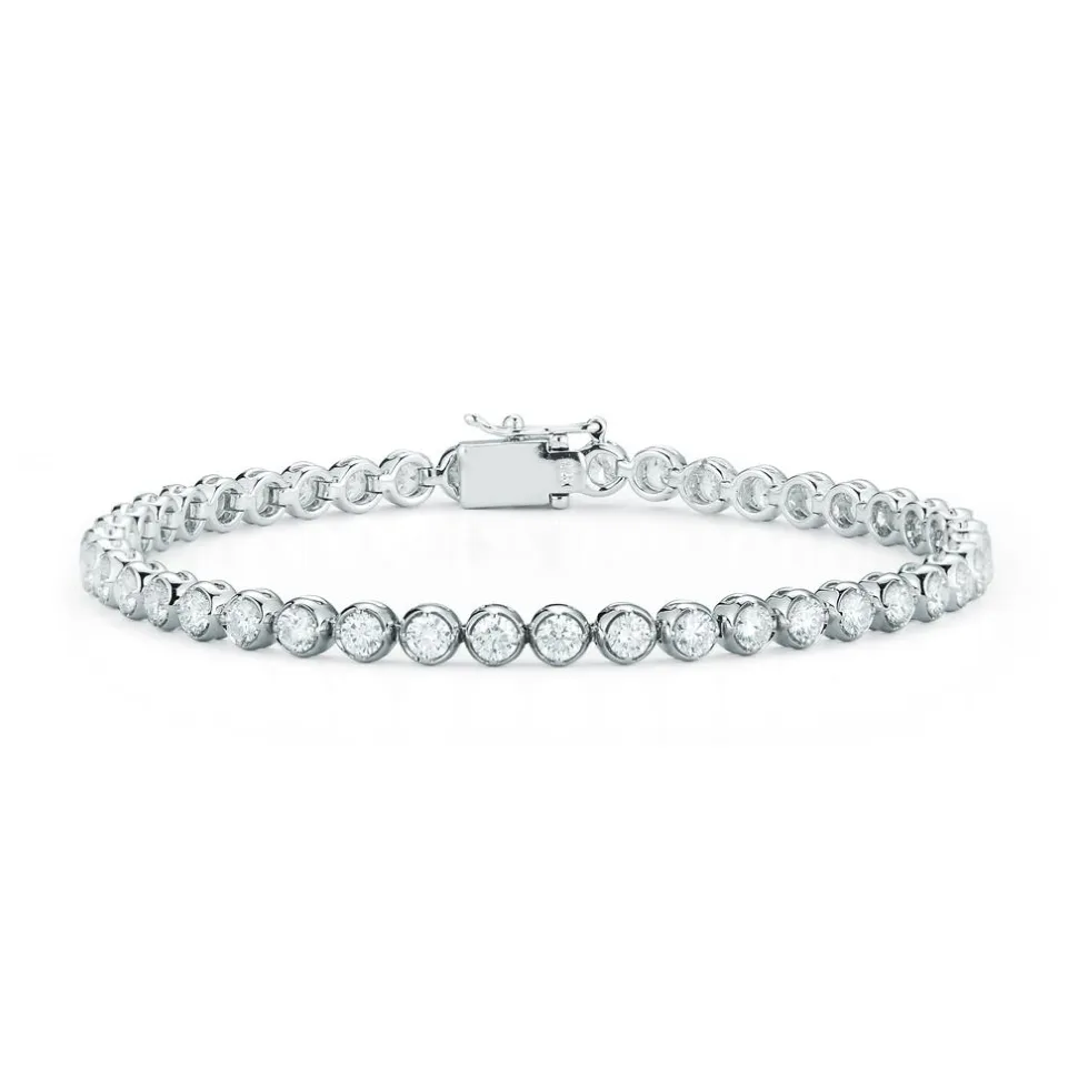 Bezel Set Diamond Tennis Bracelet