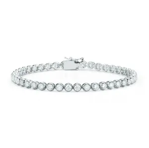 Bezel Set Diamond Tennis Bracelet