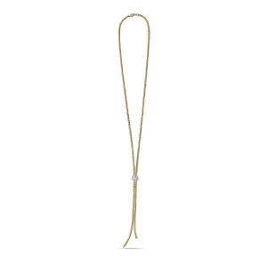Charles Krypell Baguette Diamond Lariat Necklace