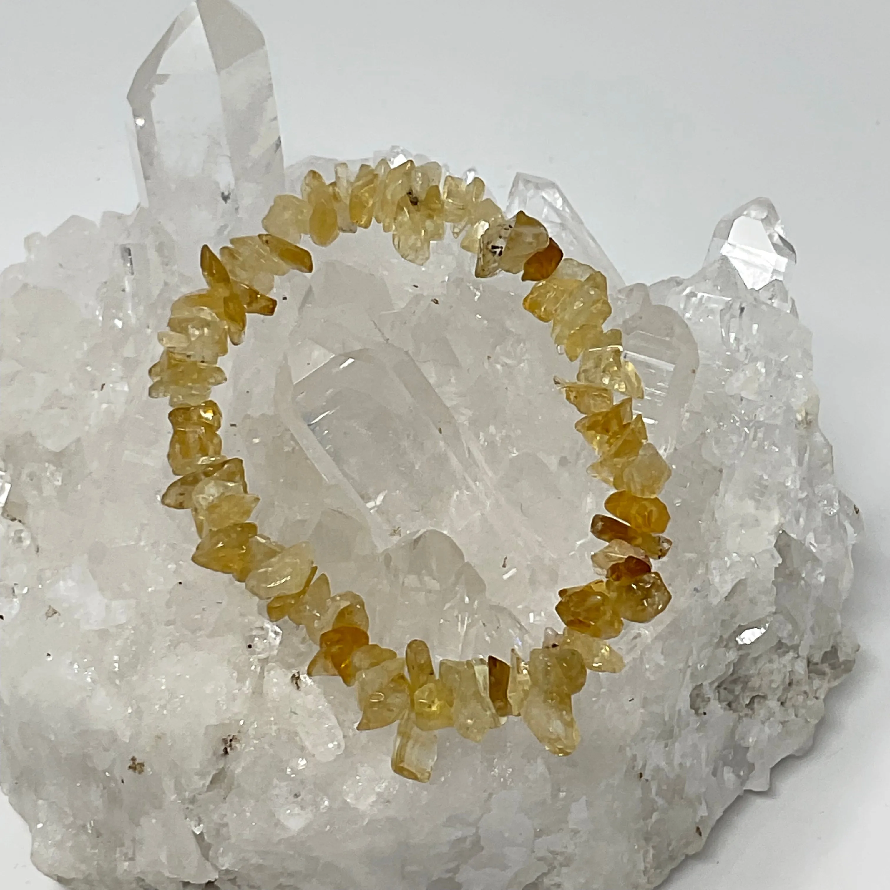 Citrine Chip Bracelet 3-Piece Set