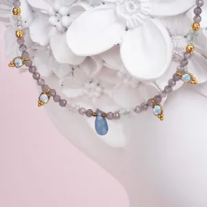 Dainty Goddess Aquamarine Set