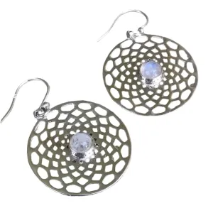 Drifting Goddess Moonstone Earrings