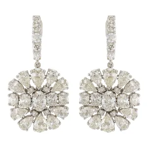 Etho Maria White Diamond Multi-Cut Earrings