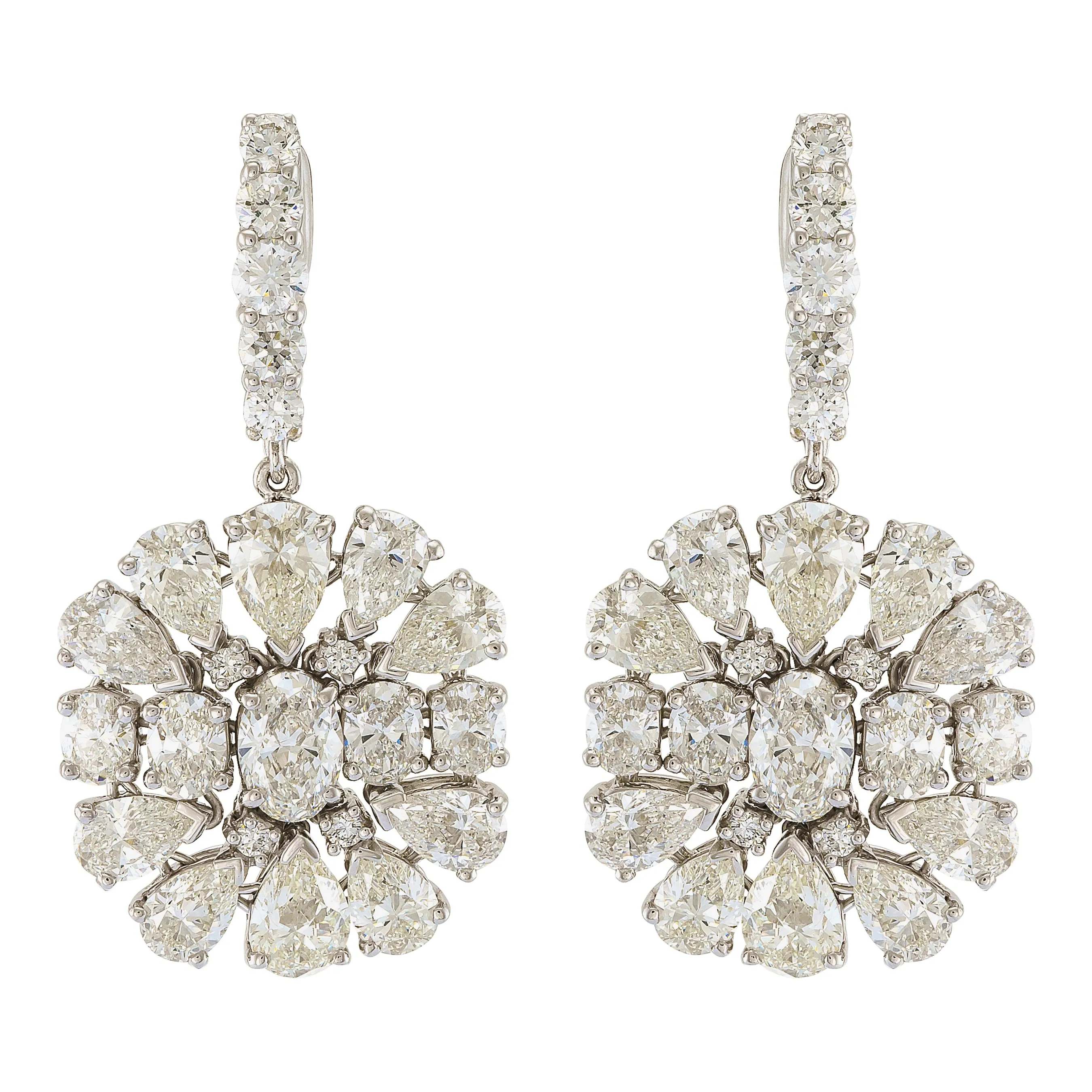 Etho Maria White Diamond Multi-Cut Earrings