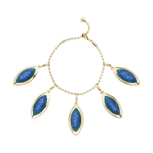 Evil Eye Bracelet, Aquamarine