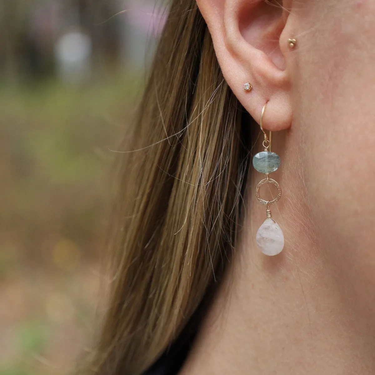 Gemstone Rebirth Earrings