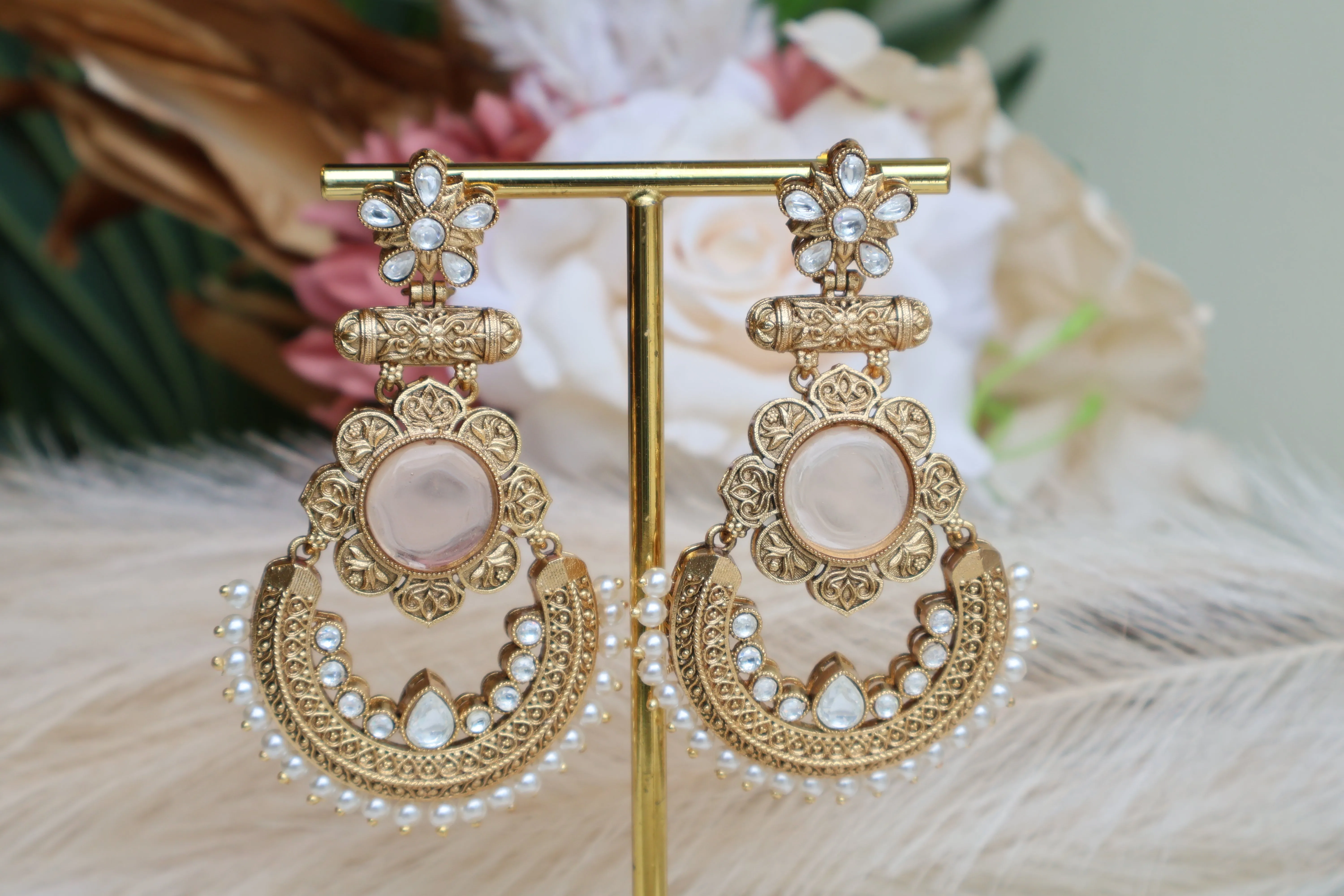Gold Plated Long Earring