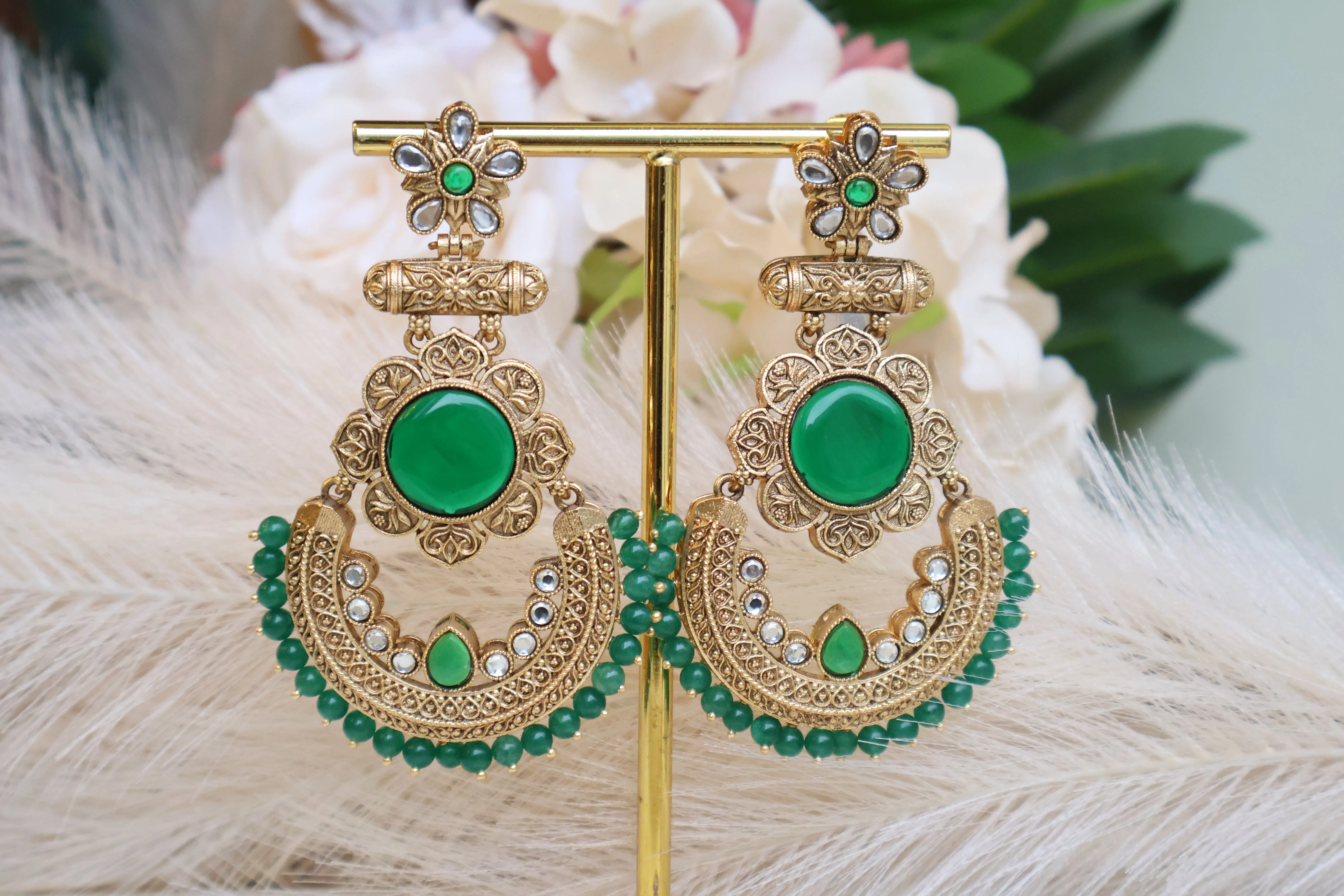 Gold Plated Long Earring