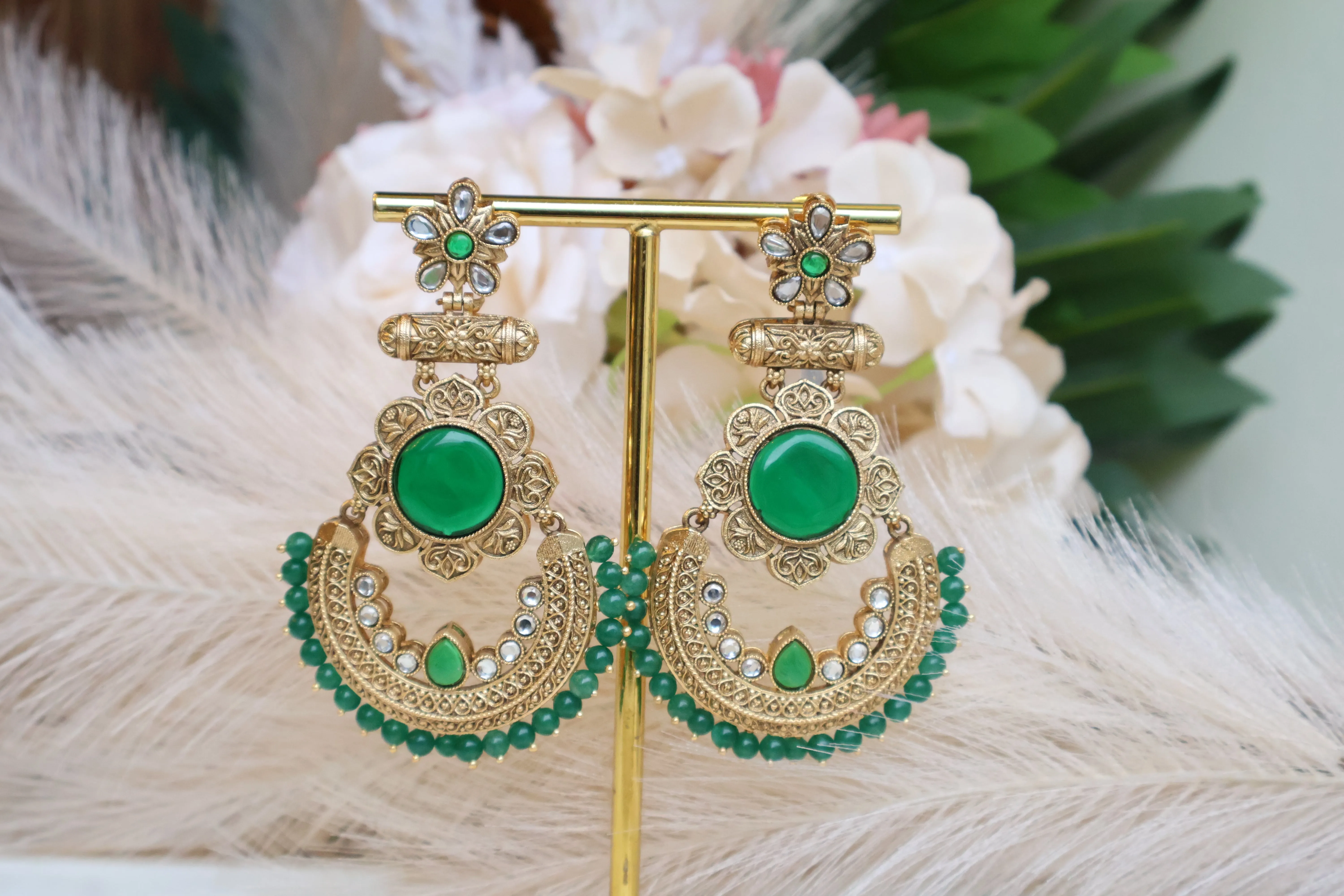 Gold Plated Long Earring