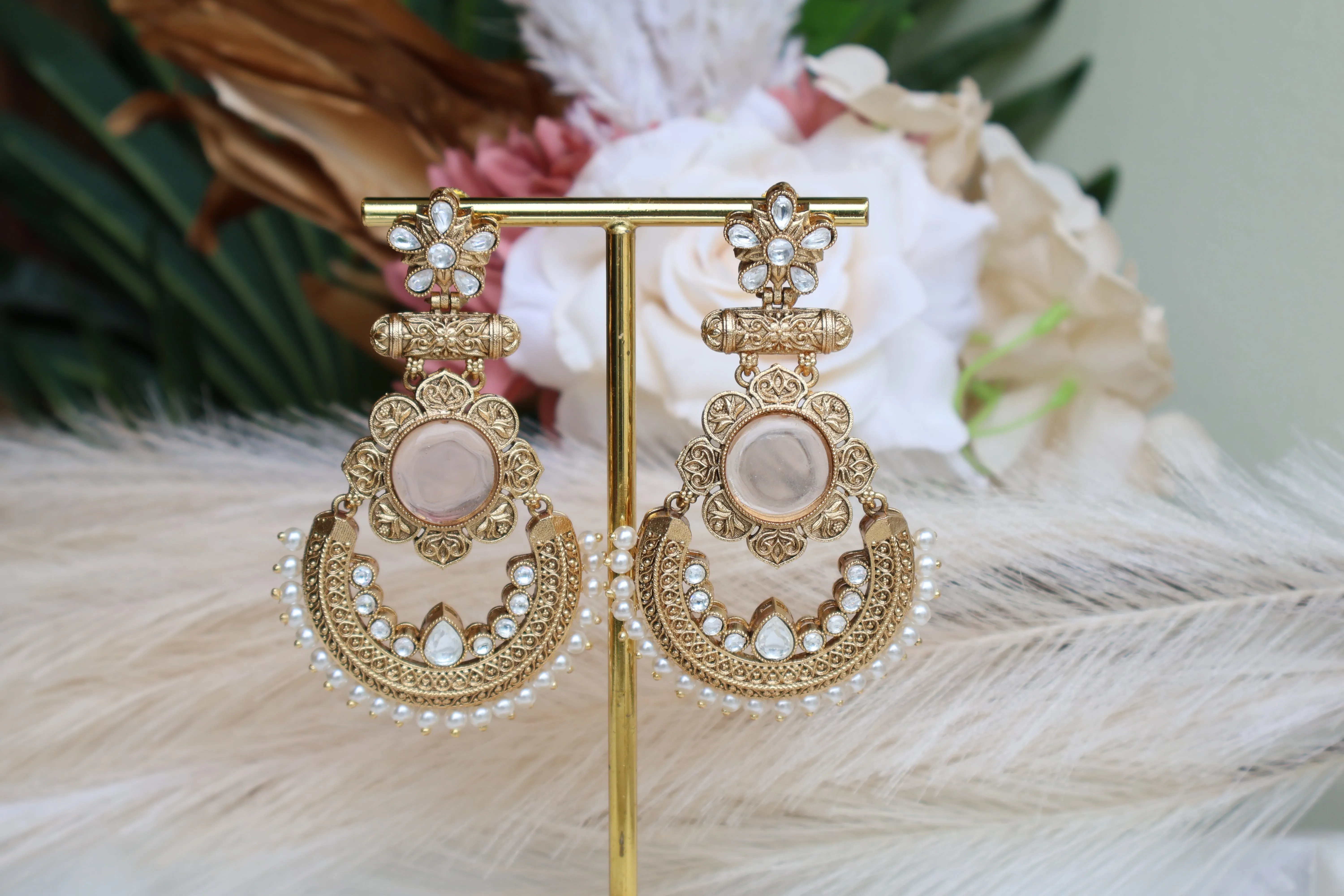 Gold Plated Long Earring