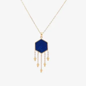 Hexa Necklace in Lapis Lazuli