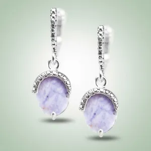 Lavender Hazelnut Earrings