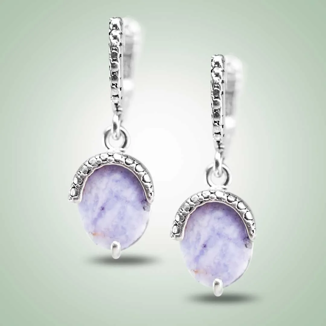 Lavender Hazelnut Earrings