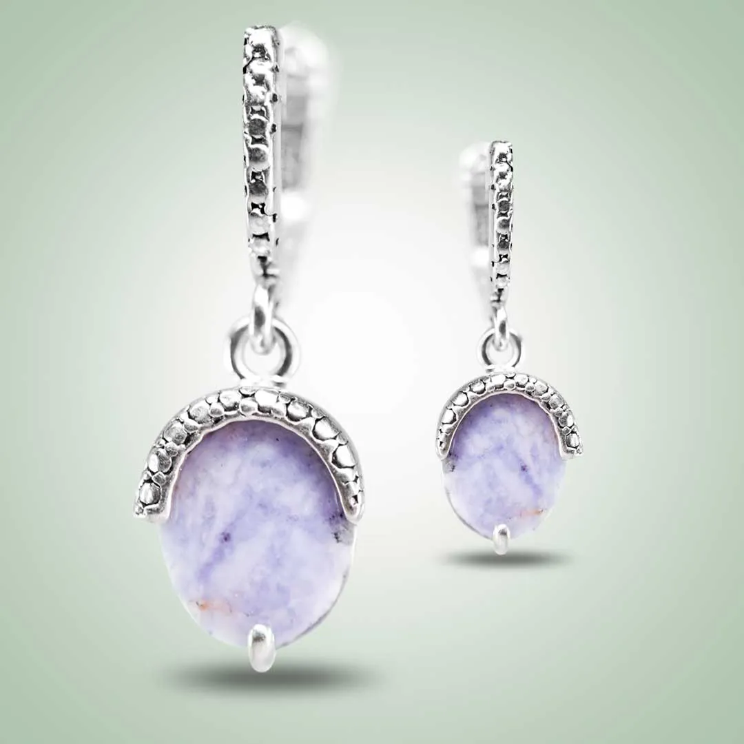 Lavender Hazelnut Earrings