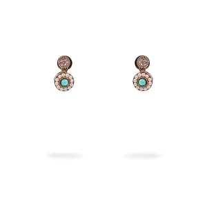 Leela Drop Studs in Jade