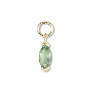 Marquise Apatite Gold Charm Marquise Apatite Gold Charm