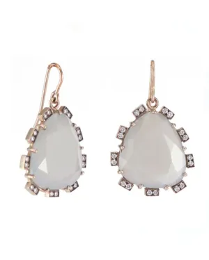 Moonstone Petal Earrings