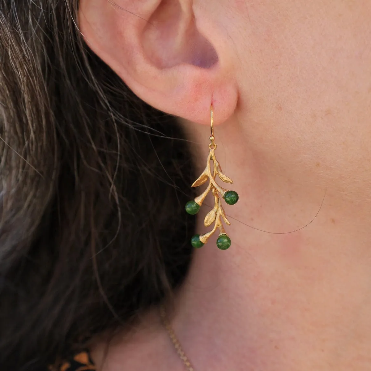 Pepper Long Dangle Wire Earrings