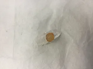 Rough Citrine Silver Ring, size 9
