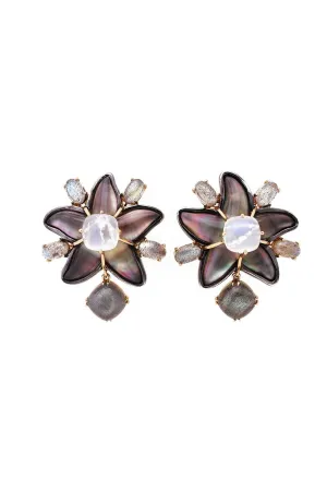 Star Moonstone Earrings